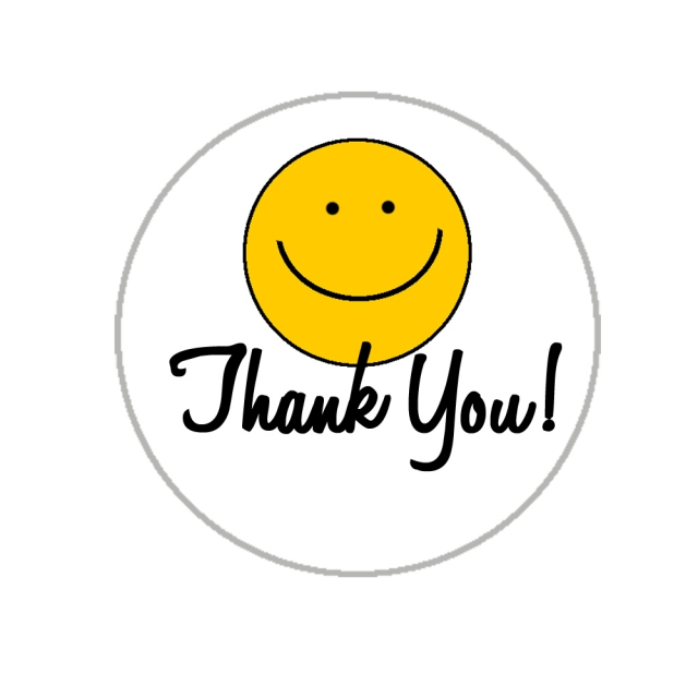 happy face clipart thank you