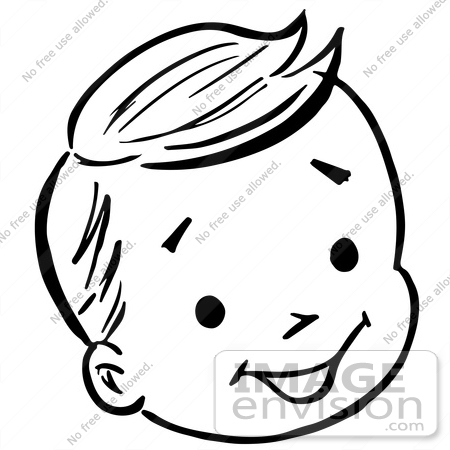 Happy Student Clipart Black And White