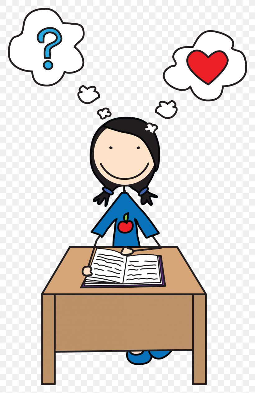 happy student clipart reading
