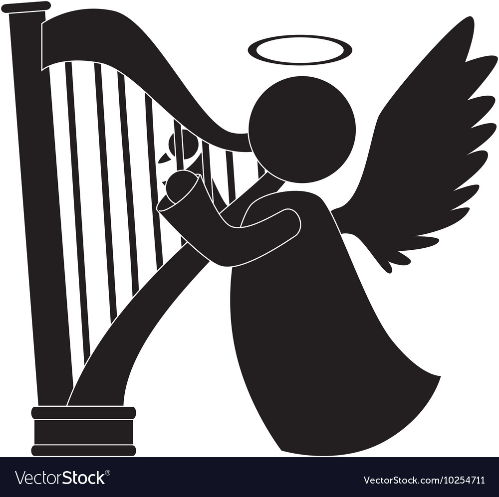Harp clipart angel.