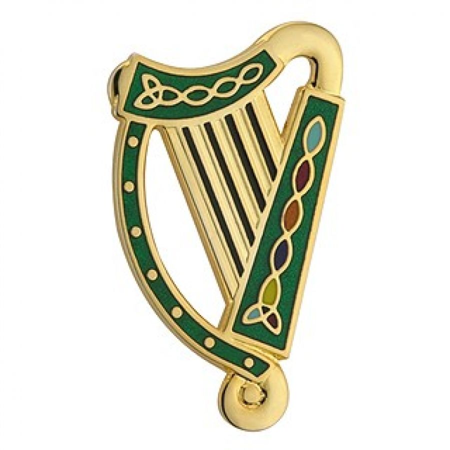 Celtic harp clipart.