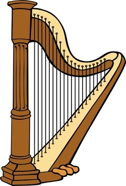 harp clipart david