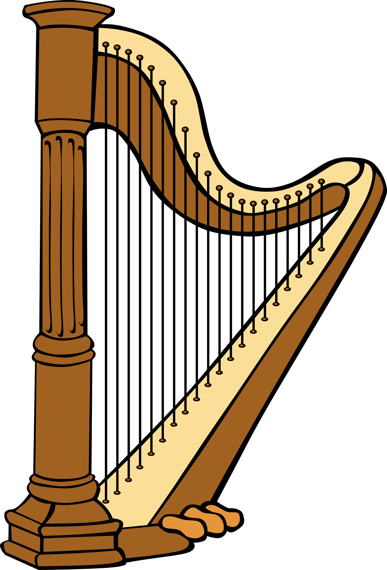 Hand clipart harp.