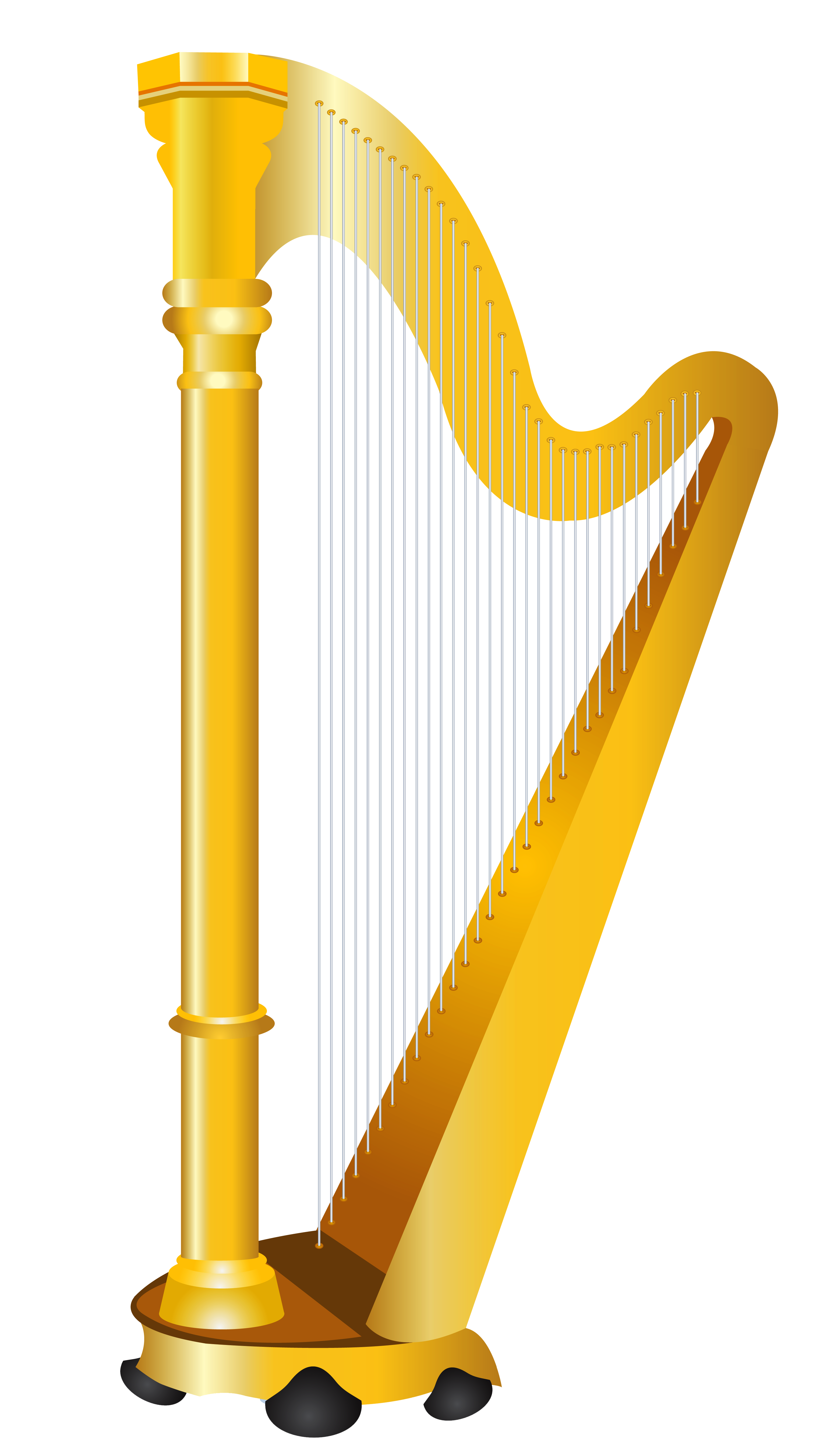 Free harpist cliparts.