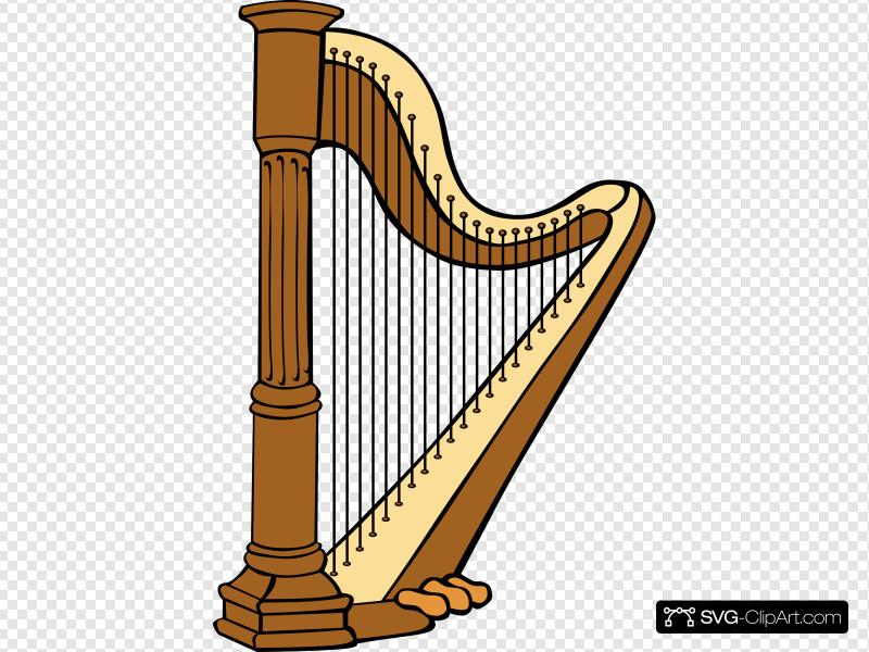 Harp Clip art, Icon and SVG