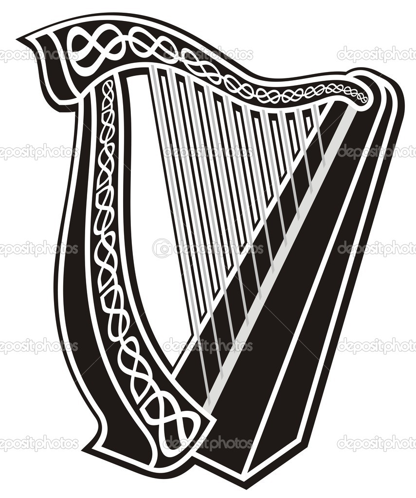 Irish harp symbol.
