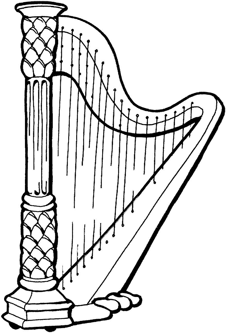 Harp clipart free.