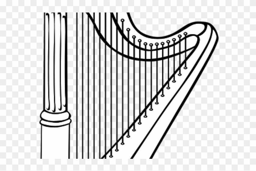 Harp clipart vector.