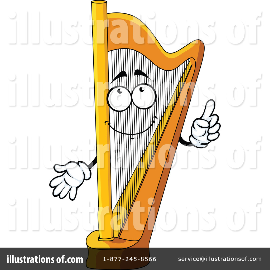 harp clipart vector