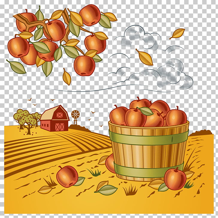 Harvest Farm Agriculture , golden autumn PNG clipart
