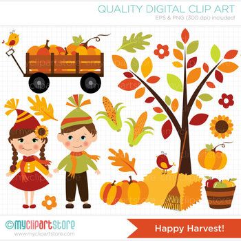 harvest clipart happy