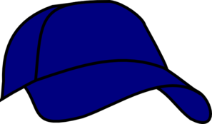 hat clipart blue