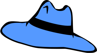 Free blue hat.