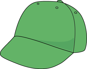 Green baseball hat.