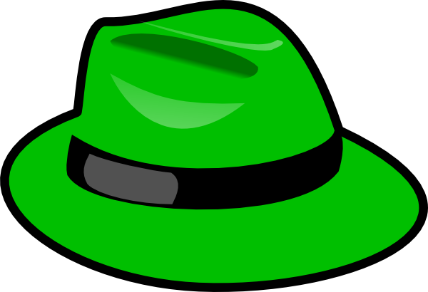 Green hat clip.