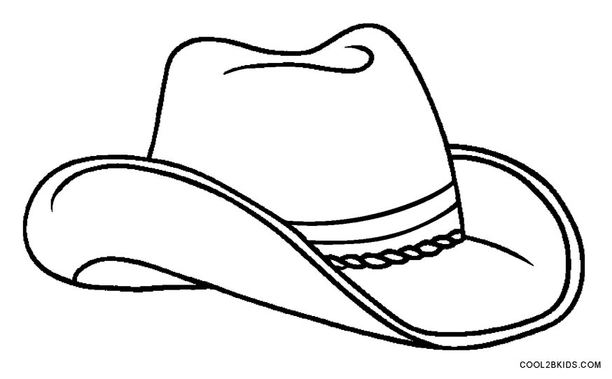 Cowboy Hat Clipart Black And White