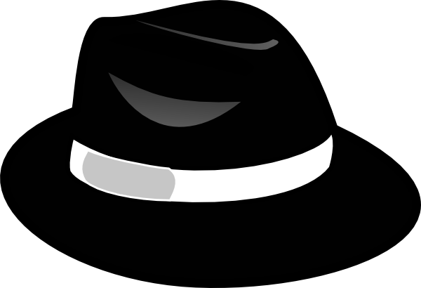 Black hat clip art at vector clip art image