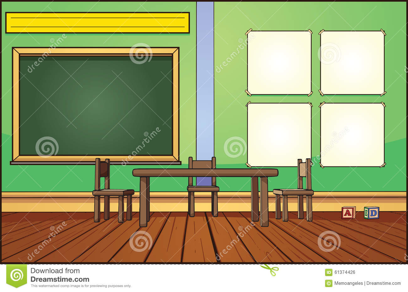 Classroom background clipart
