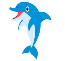 Free dolphin clipart.