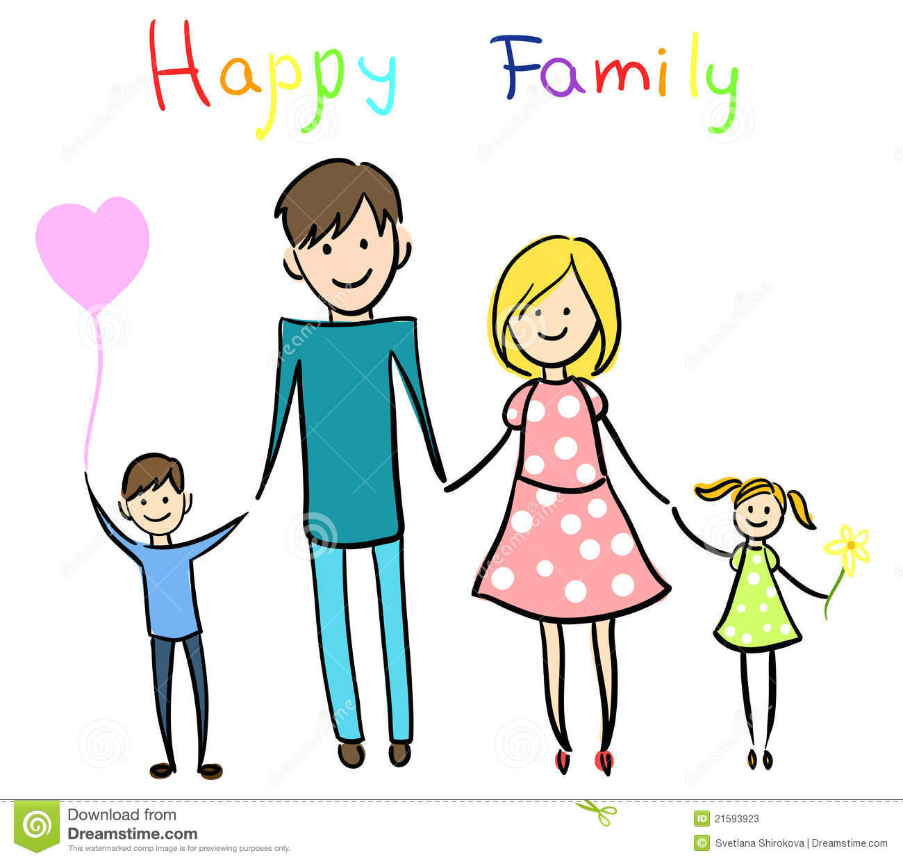 Happy Family Clipart
