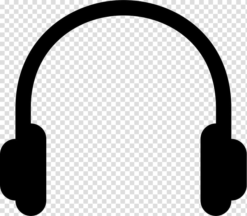Black headphones illustration.