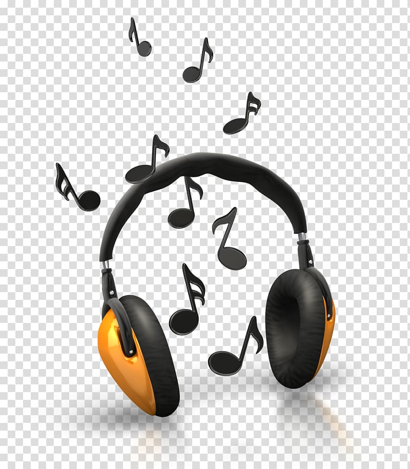 Headphones musical note.