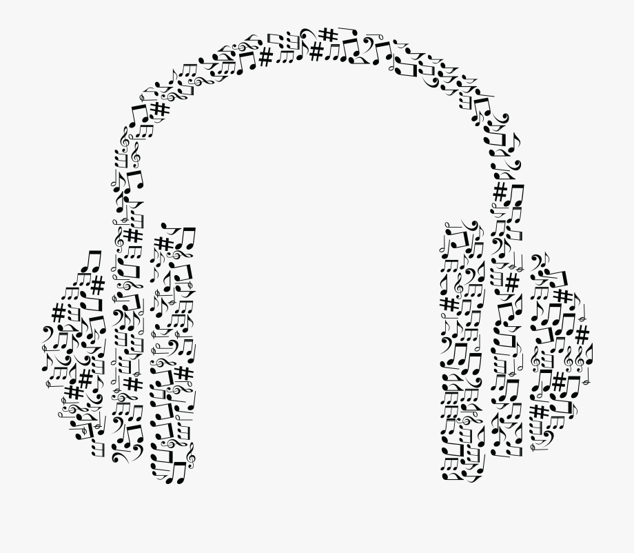Free Clipart Of A Pair Of Headphones Made Of Black