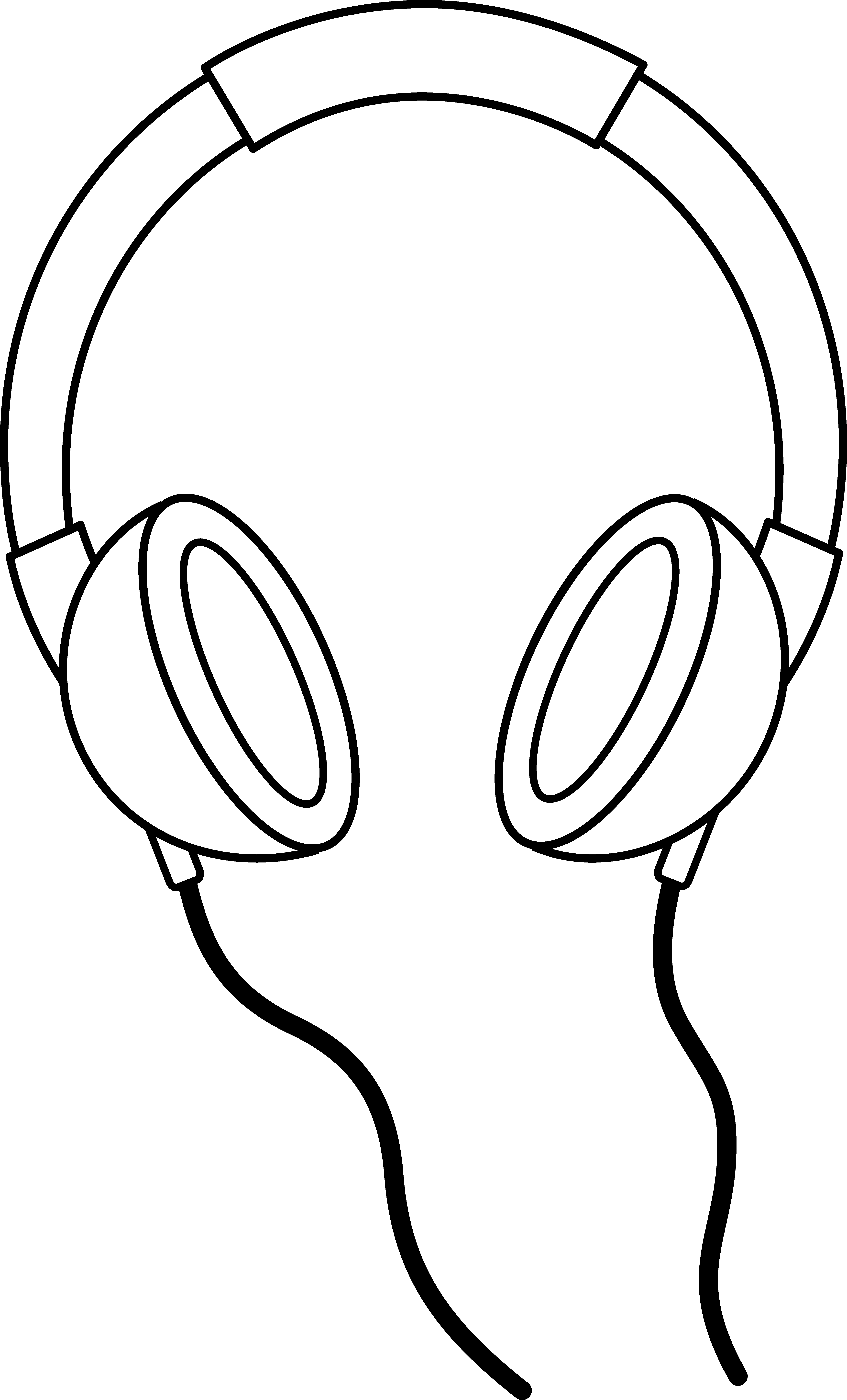 Free Headphones Clipart Black And White, Download Free Clip