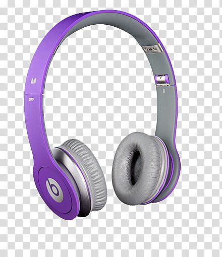 Headphone, purple Beats headphones transparent background