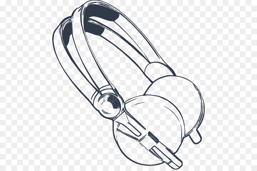 Headphones cartoon clipart.