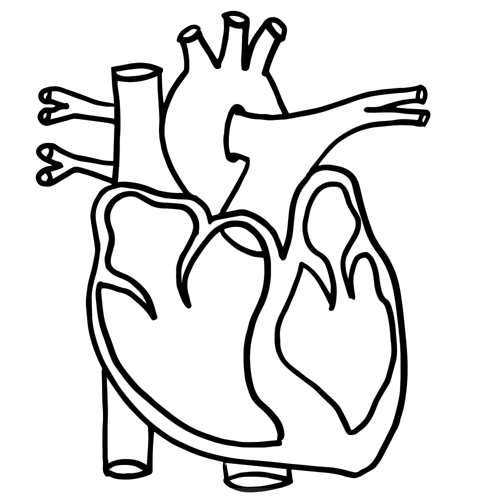 Heart Drawing Black And White