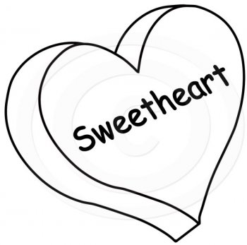 Candy hearts clipart.