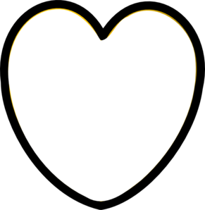 Heart Black And White Clip Art at Clker