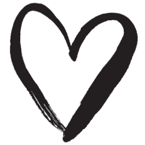 Cute Black And White Heart Clipart Png I