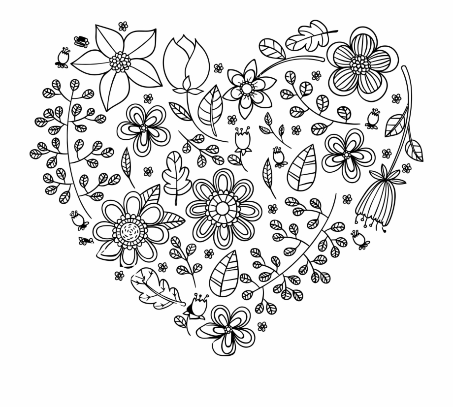 This Free Icons Png Design Of Black Floral Heart