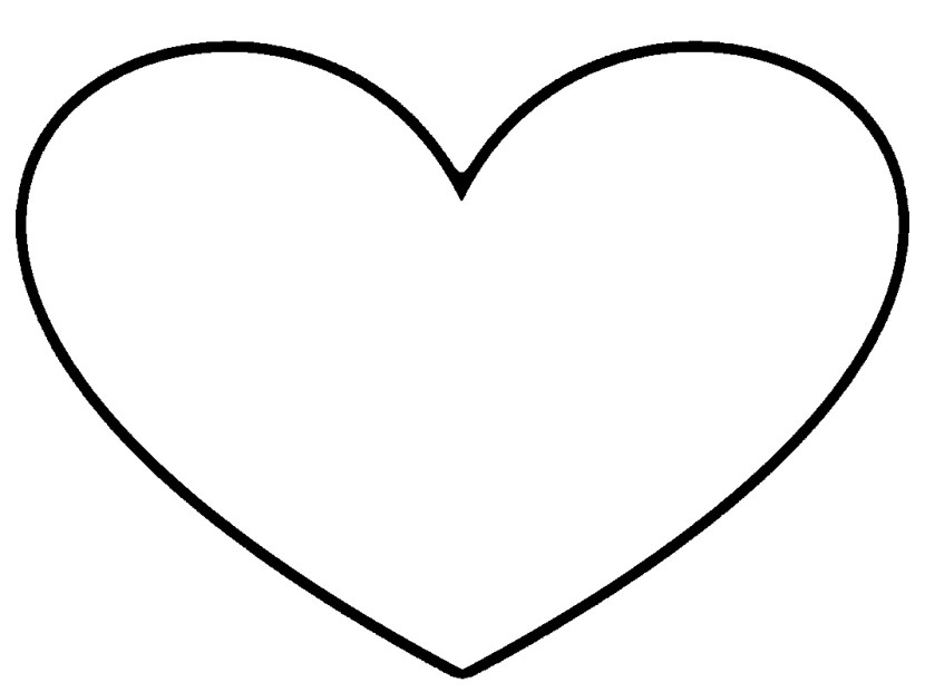 Heart black and white black and white heart clipart