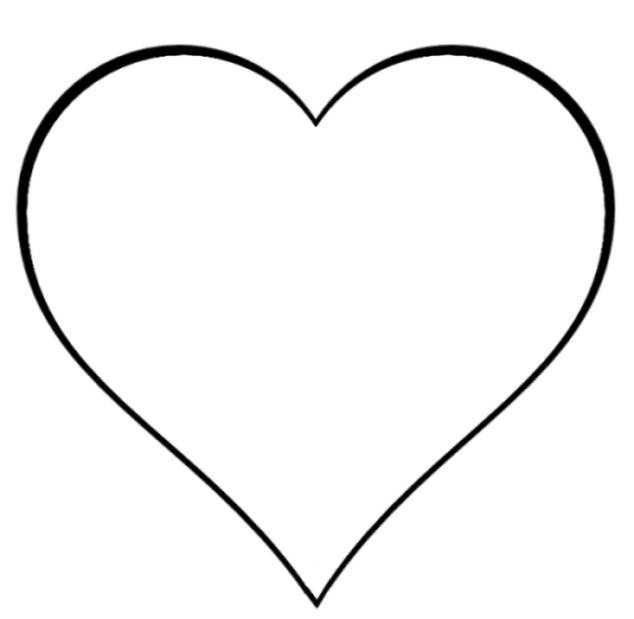 Heart Clipart Black And White Outline