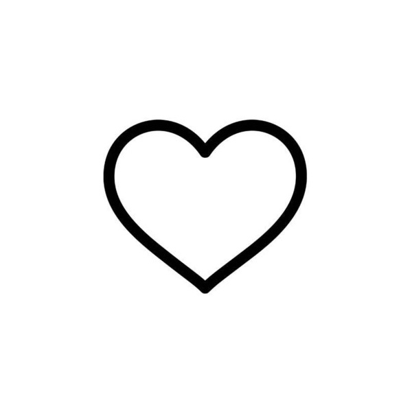 Black heart heart outline clipart black and white free clip