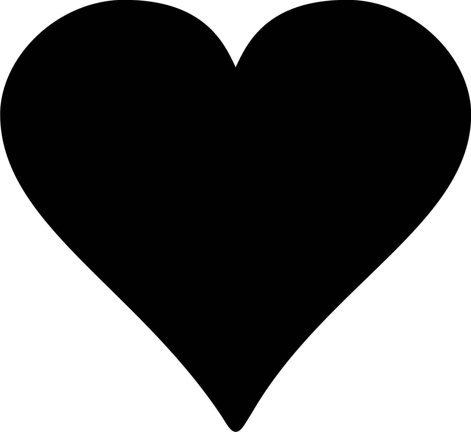heart clipart black and white rustic