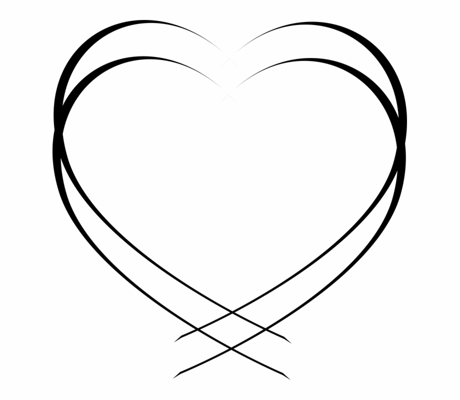 White heart shape.