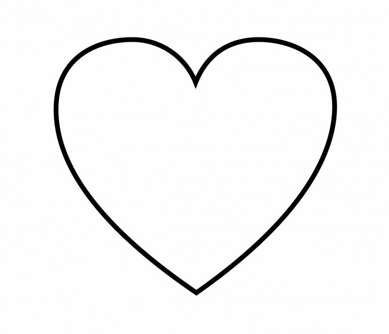 Free Black And White Heart Shape, Download Free Clip Art