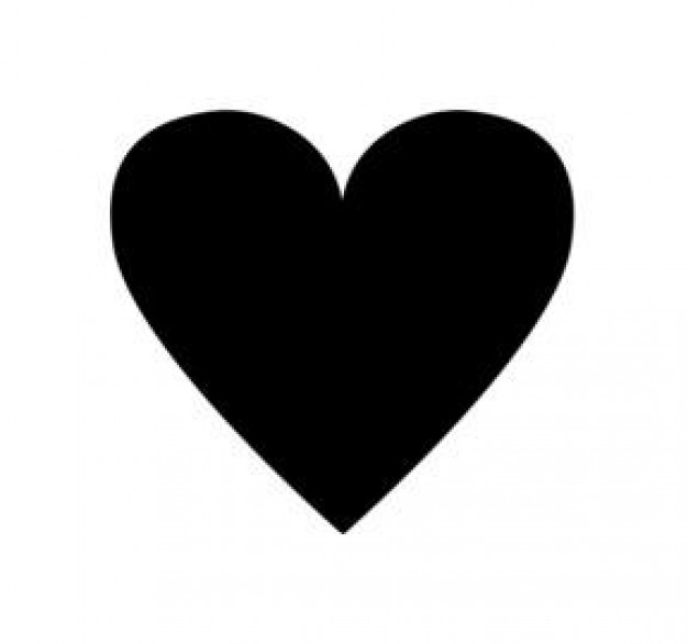 Small black heart.
