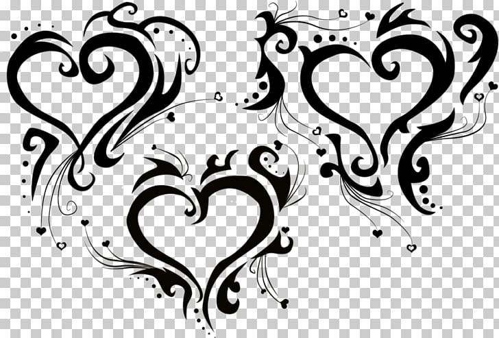 Heart Tattoo Tribe , Heart Tattoos Transparent s PNG clipart