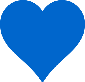 Light blue heart.