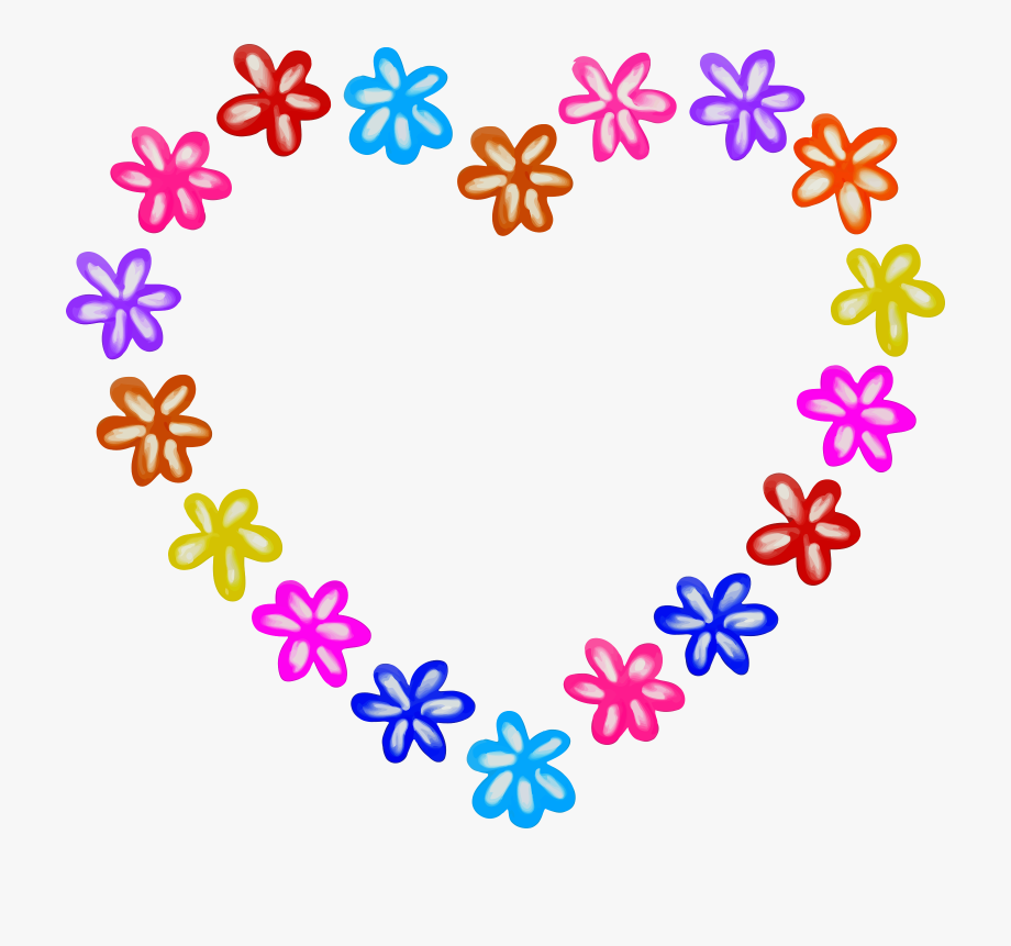 Heart Flower Clipart At Getdrawings