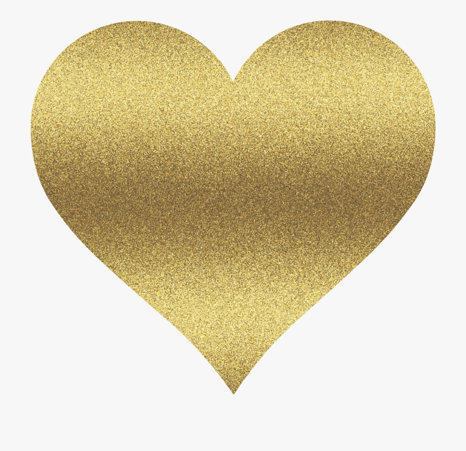 Gold heart clip.