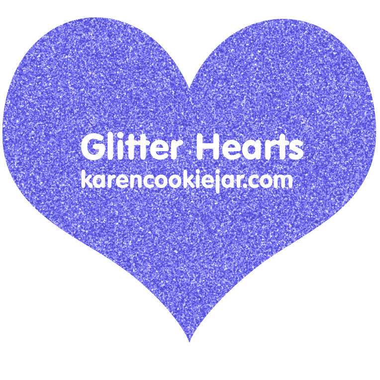 Free glitter hearts.