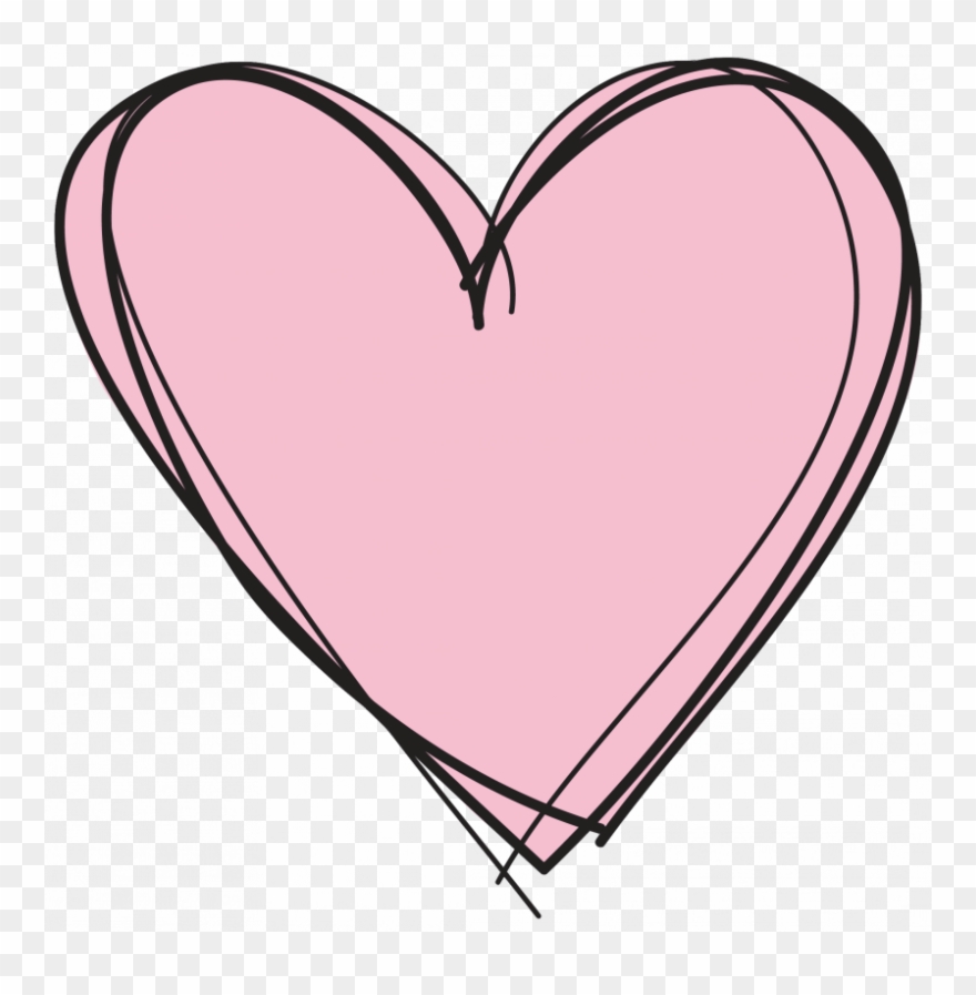 Pink heart clipart.