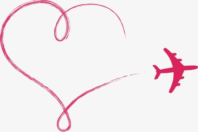hearts clipart images airplane