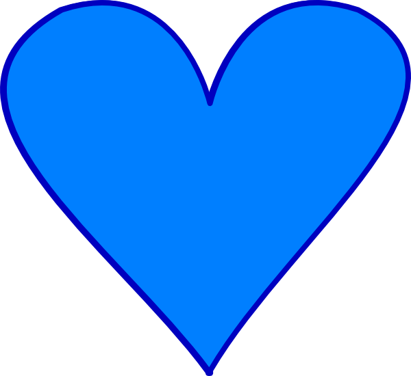 Royal blue heart.